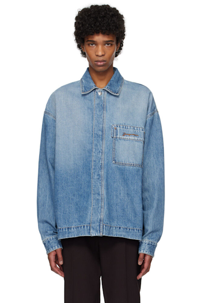 Синий - Джинсовая рубашка La Casa 'The de-Nîmes' JACQUEMUS
Синий - Джинсовая рубашка La Casa 'The de-Nîmes' JACQUEMUS