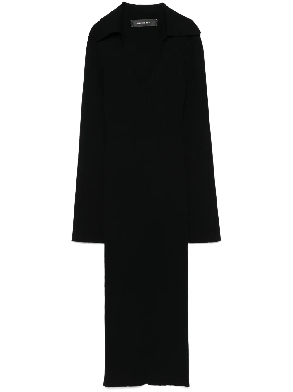 Платье миди с воротником поло Federica Tosi, черный
Платье миди с воротником поло Federica Tosi, черный