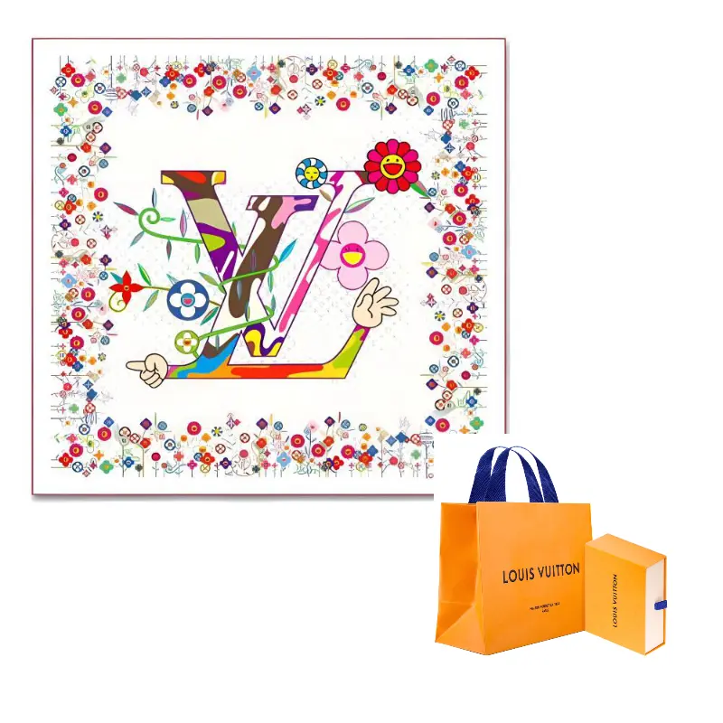 X Такаши Мураками Монограмма Суперплоская шаль Louis Vuitton, белый
X Такаши Мураками Монограмма Суперплоская шаль Louis Vuitton, белый