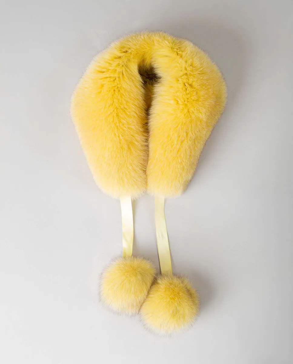 Воротник из желтого меха лисы De la Roca, желтый
Воротник из желтого меха лисы De la Roca, желтый