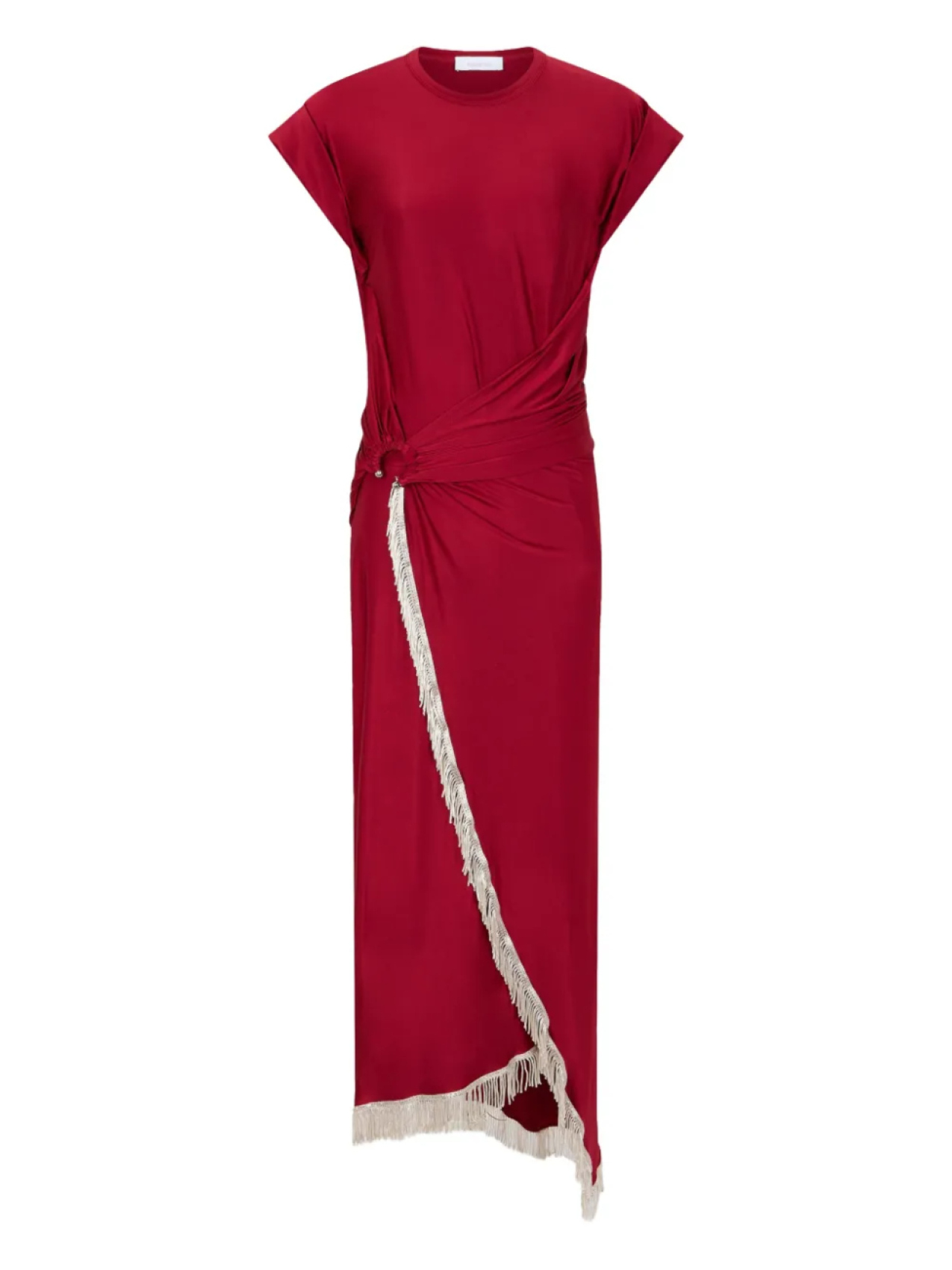 Платье Rabanne со сборками и бахромой, красный
Платье Rabanne со сборками и бахромой, красный