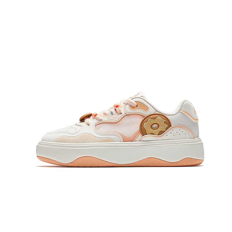 Детские кроссовки для скейтбординга Soufflé с амортизацией, амортизацией, износостойкостью, дышащими и нескользящими подошвами Antakids, слоновая кость/белый/розовый/персиковый 
Детские кроссовки для скейтбординга Soufflé с амортизацией, амортизацией, износостойкостью, дышащими и нескользящими подошвами Antakids, слоновая кость/белый/розовый/персиковый