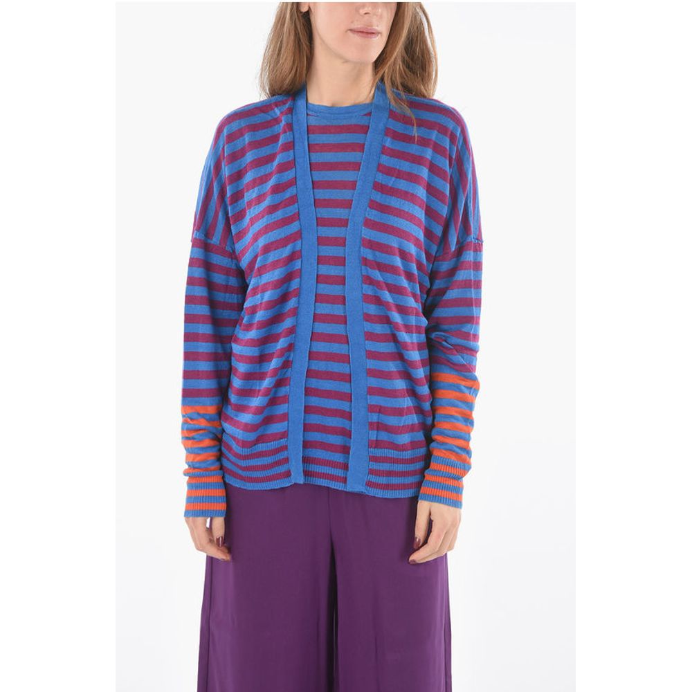 Кардиган из льна в полоску с открытым передом Woolrich, Multicolor
Кардиган из льна в полоску с открытым передом Woolrich, Multicolor