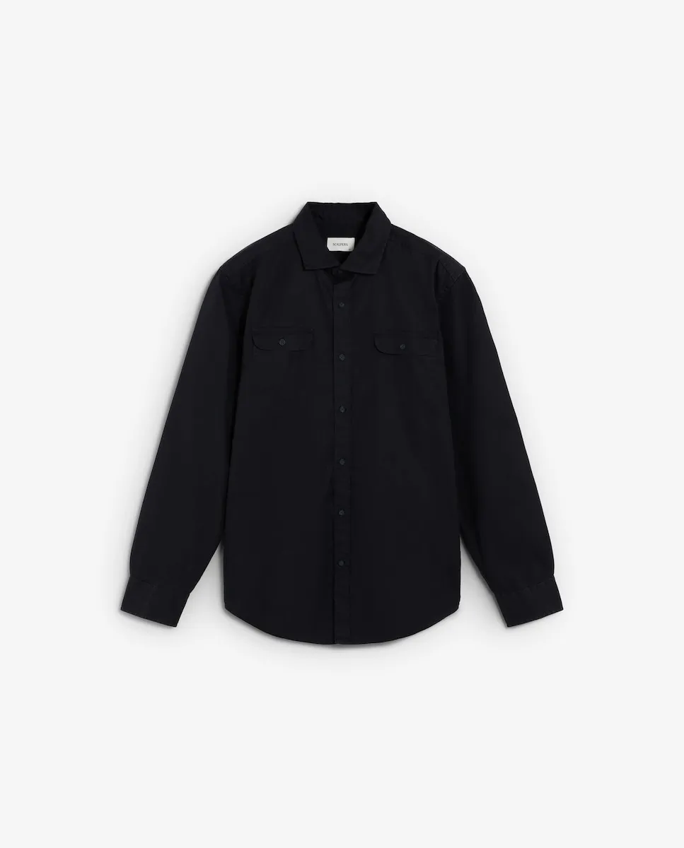 Мужская рубашка с накладными карманами Scalpers, темно-синий
Мужская рубашка с накладными карманами Scalpers, темно-синий