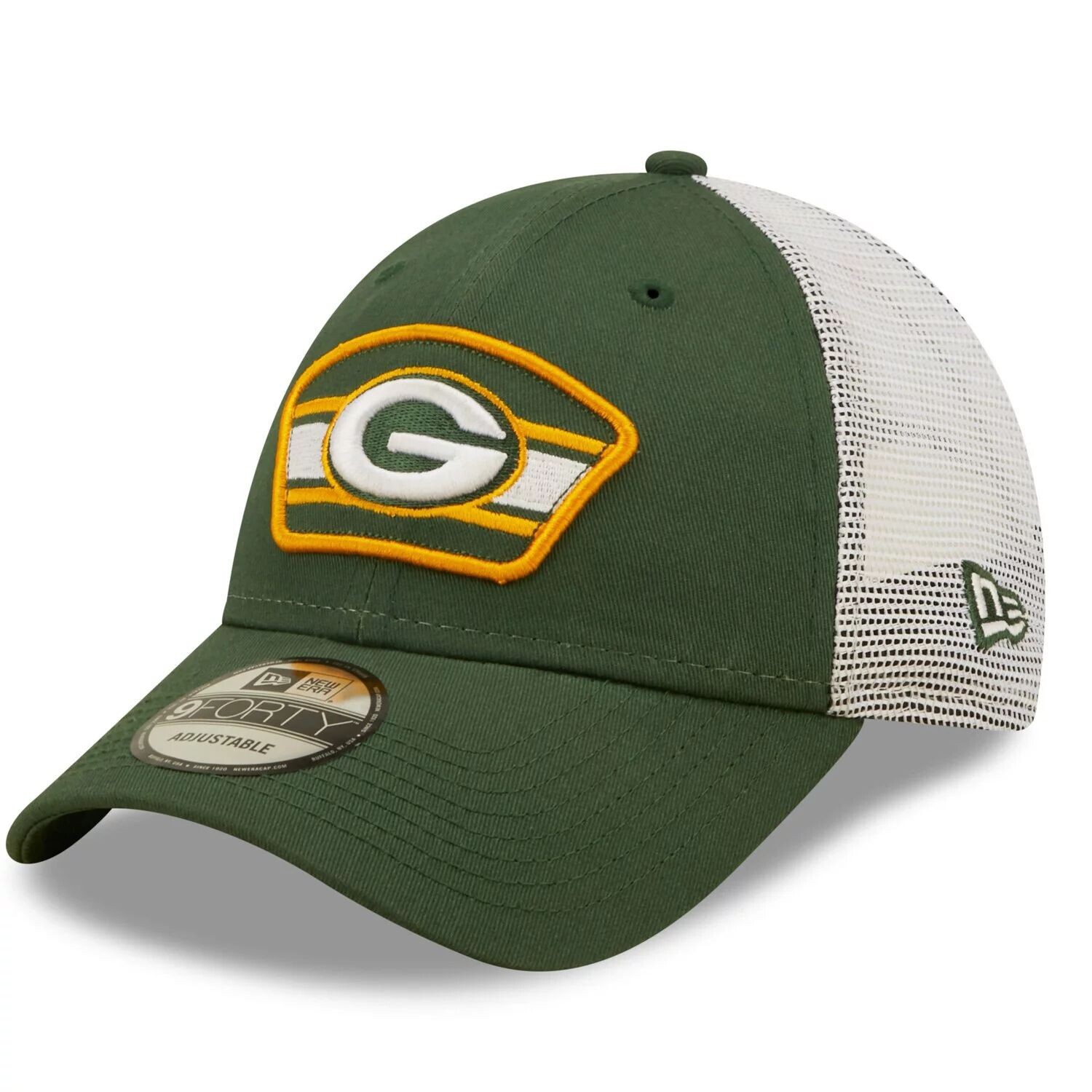 Мужская кепка New Era Green/White Green Bay Packers с нашивкой-логотипом Trucker 9FORTY Snapback Hat
Мужская кепка New Era Green/White Green Bay Packers с нашивкой-логотипом Trucker 9FORTY Snapback Hat