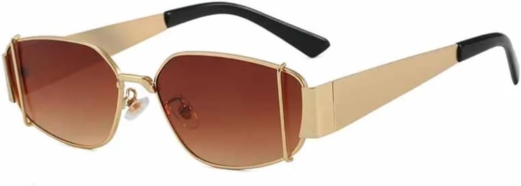 Панк-очки в металлической овальной оправе для женщин, роскошные мужские очки для путешествий и поездок, модные очки с защитой от УФ-излучения UV400 VVTWSSW, Gold Gradient Tea
Панк-очки в металлической овальной оправе для женщин, роскошные мужские очки для путешествий и поездок, модные очки с защитой от УФ-излучения UV400 VVTWSSW, Gold Gradient Tea