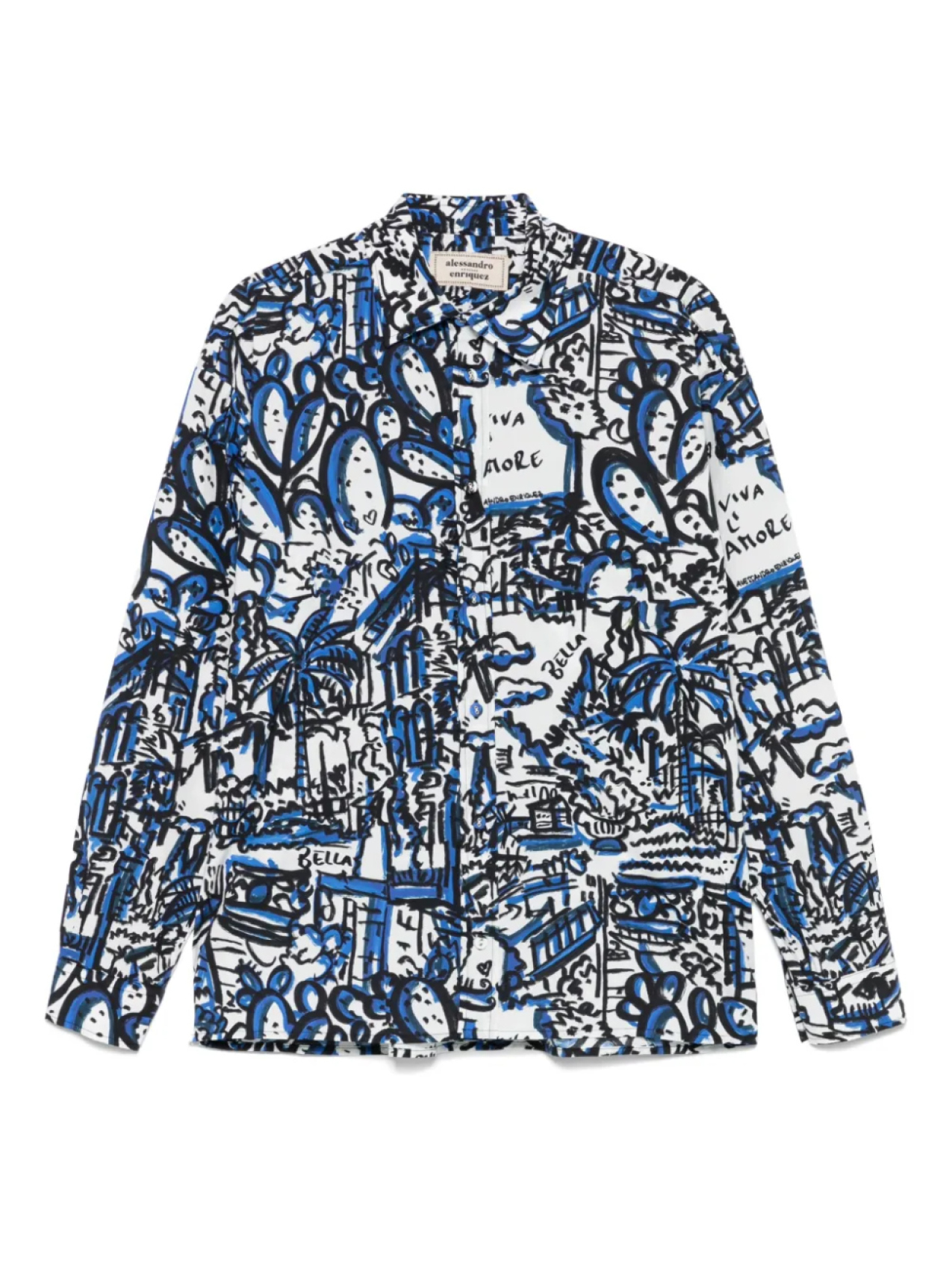 Alessandro enriquez рубашка с принтом, белый
Alessandro enriquez рубашка с принтом, белый