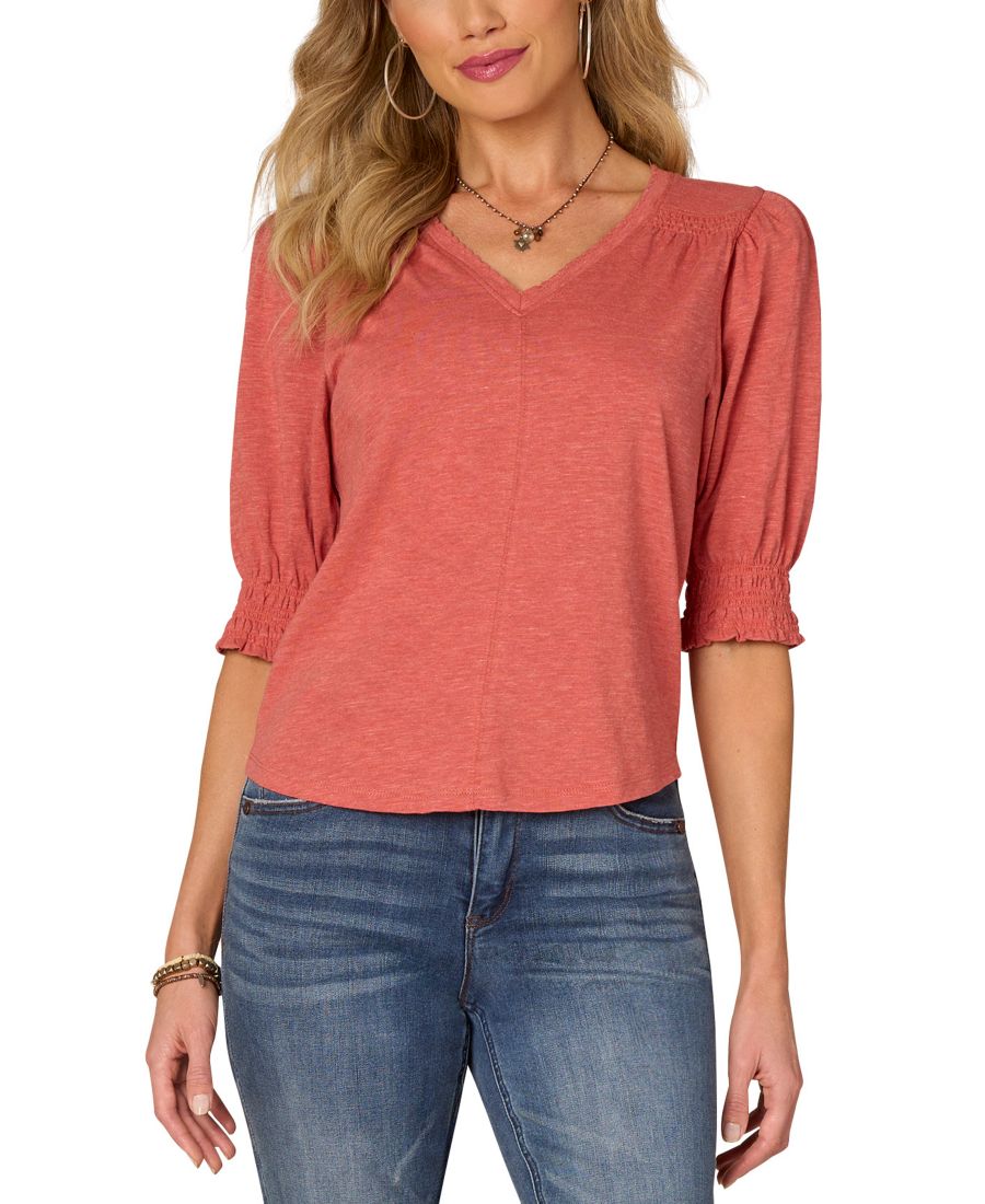 Женская блузка с V-образным вырезом и пышными рукавами Democracy, Heather Ca
Женская блузка с V-образным вырезом и пышными рукавами Democracy, Heather Ca