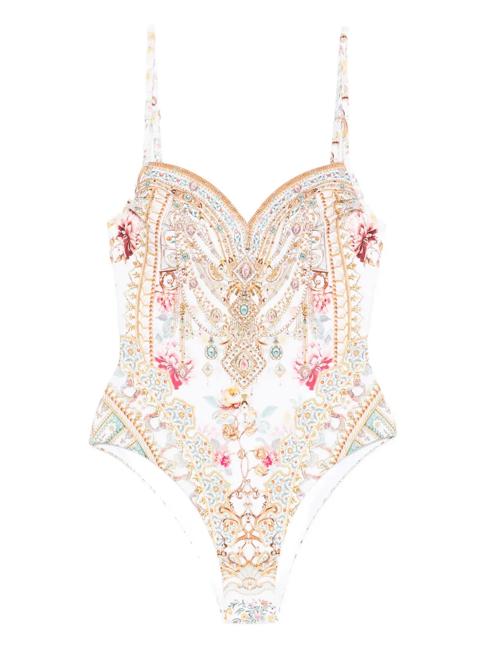 Купальник с вырезом в форме сердечка Camilla, белый
Купальник с вырезом в форме сердечка Camilla, белый