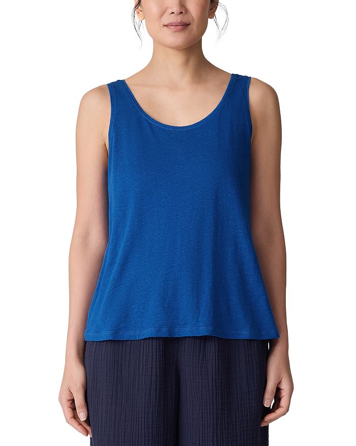 Льняной топ с круглым вырезом Eileen Fisher, синий
Льняной топ с круглым вырезом Eileen Fisher, синий
