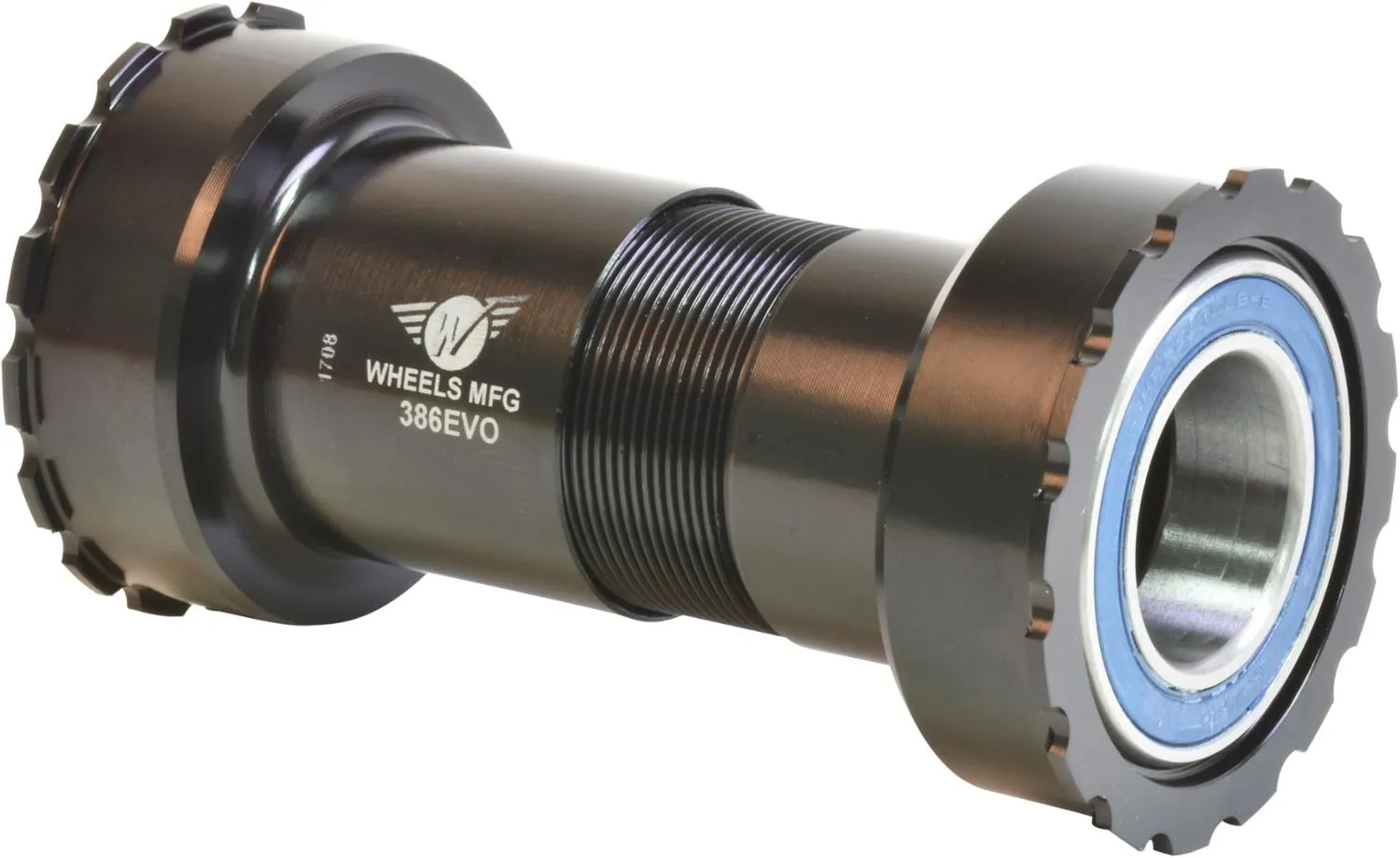 386EVO Нижнее крепление с угловыми контактными подшипниками для 22/24 мм шпинделей SRAM GXP Wheels Manufacturing, Black 
386EVO Нижнее крепление с угловыми контактными подшипниками для 22/24 мм шпинделей SRAM GXP Wheels Manufacturing, Black