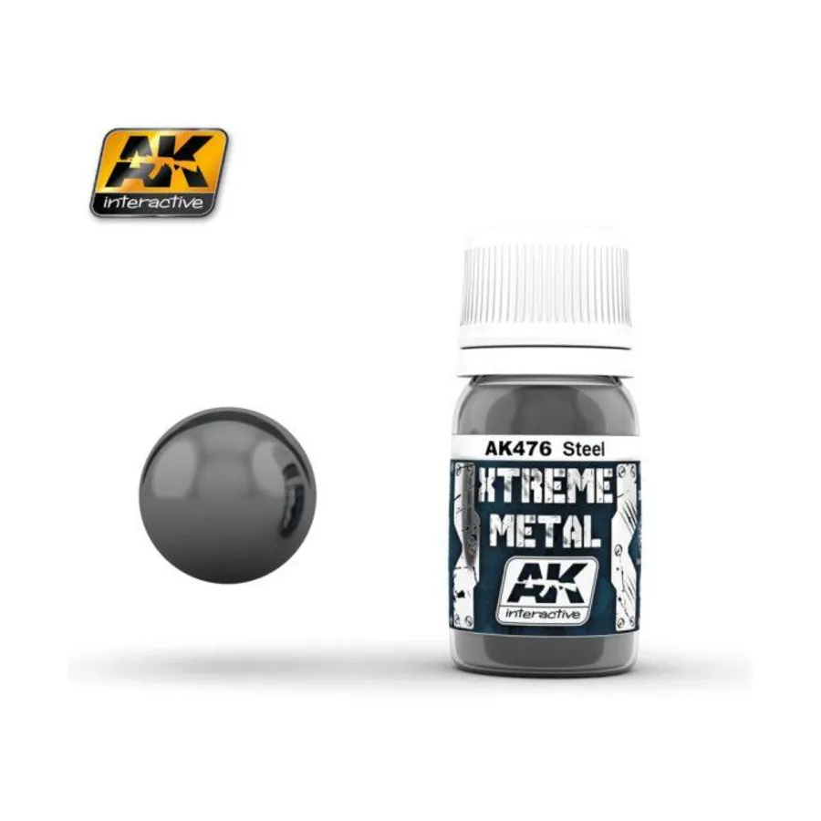 Сталь (30мл), Paint - Xtreme Metal (AK-Interactive)
Сталь (30мл), Paint - Xtreme Metal (AK-Interactive)