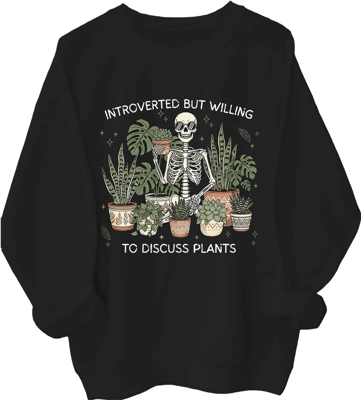 Толстовка с надписью "Интроверт, но готов обсудить растения", смешной скелет-садовод Batclock
Толстовка с надписью "Интроверт, но готов обсудить растения", смешной скелет-садовод Batclock