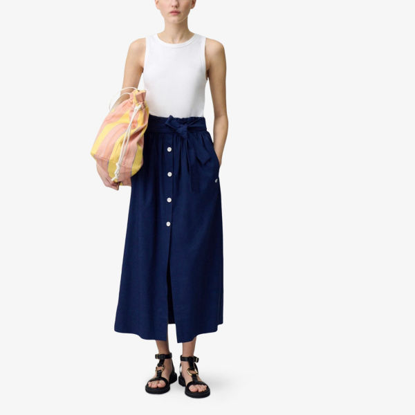 Юбка Claudie Pierlot с поясом и отделкой на пуговицах, синий
Юбка Claudie Pierlot с поясом и отделкой на пуговицах, синий