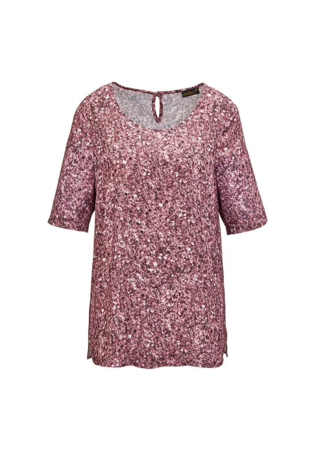 Короткий размер: шифоновая блузка с ярким цветным принтом. Goldner, мультиколор
Короткий размер: шифоновая блузка с ярким цветным принтом. Goldner, мультиколор