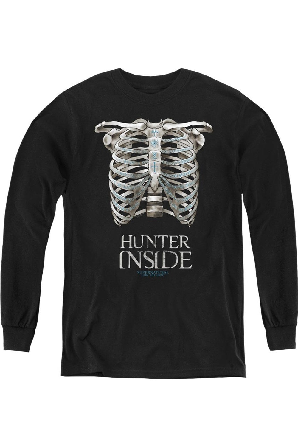 Суперъестественный охотник внутри молодежного худи с длинным рукавом Gildan, черный
Суперъестественный охотник внутри молодежного худи с длинным рукавом Gildan, черный