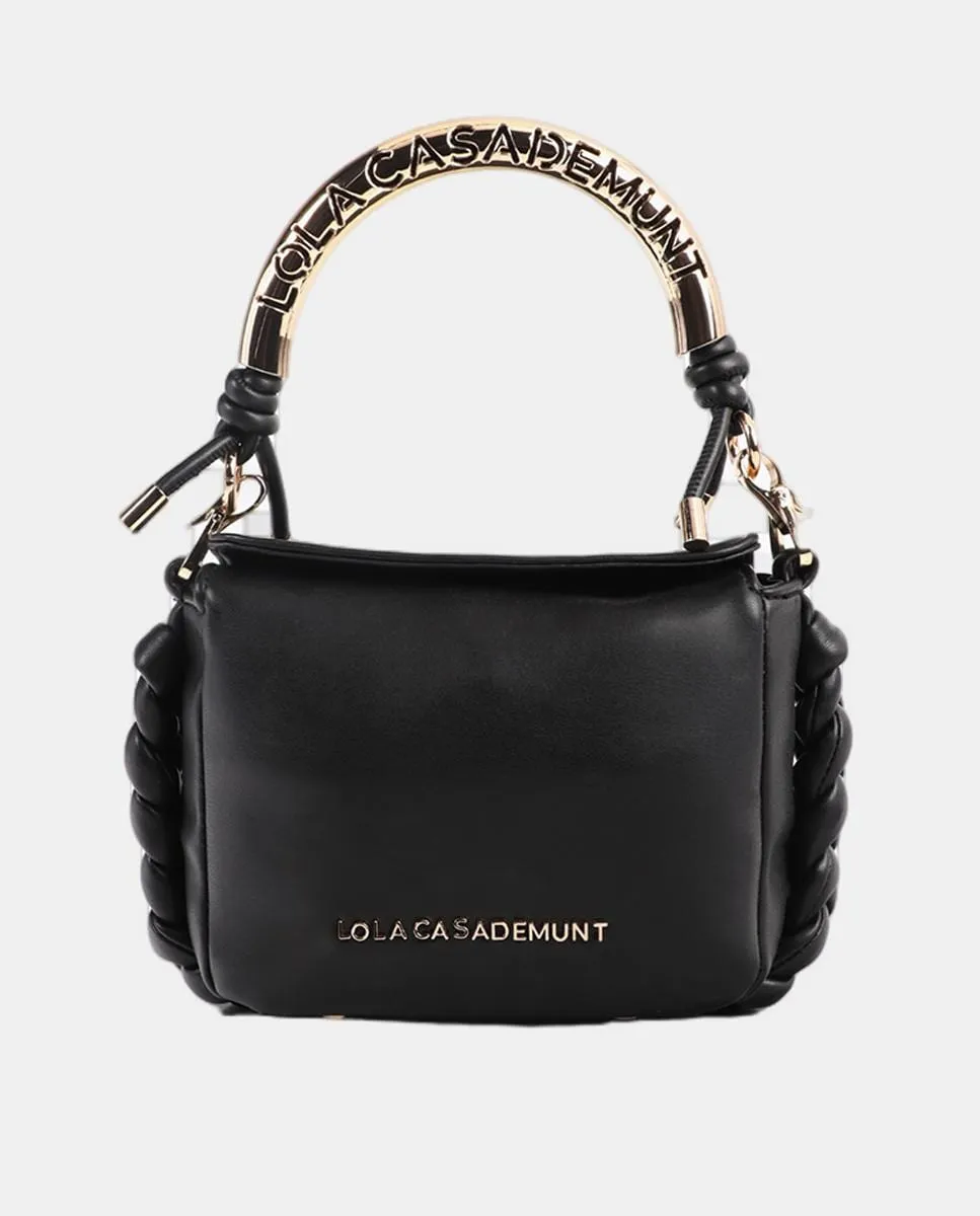 Мини-сумка с металлизированной ручкой на заказ Lola Casademunt, черный
Мини-сумка с металлизированной ручкой на заказ Lola Casademunt, черный