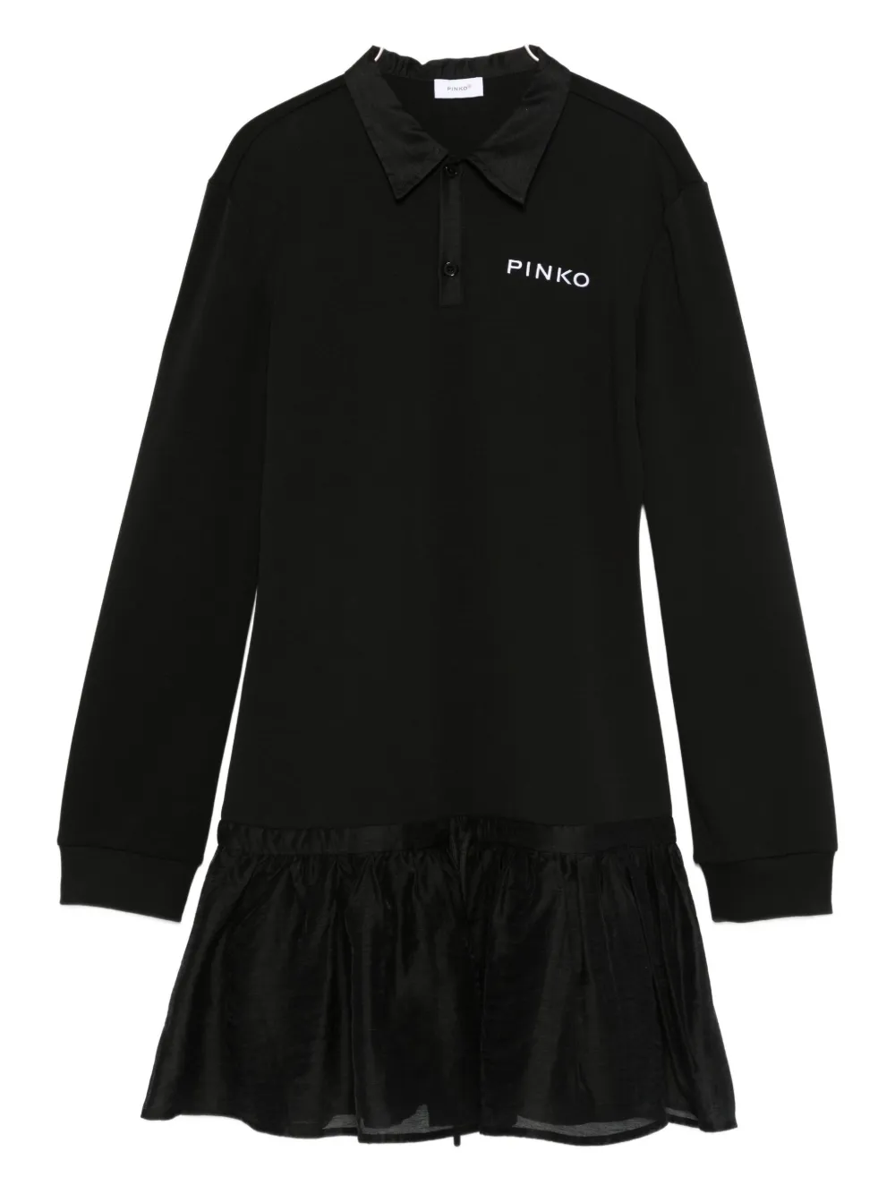 Платье с оборками и вышитым логотипом Pinko Kids, черный
Платье с оборками и вышитым логотипом Pinko Kids, черный