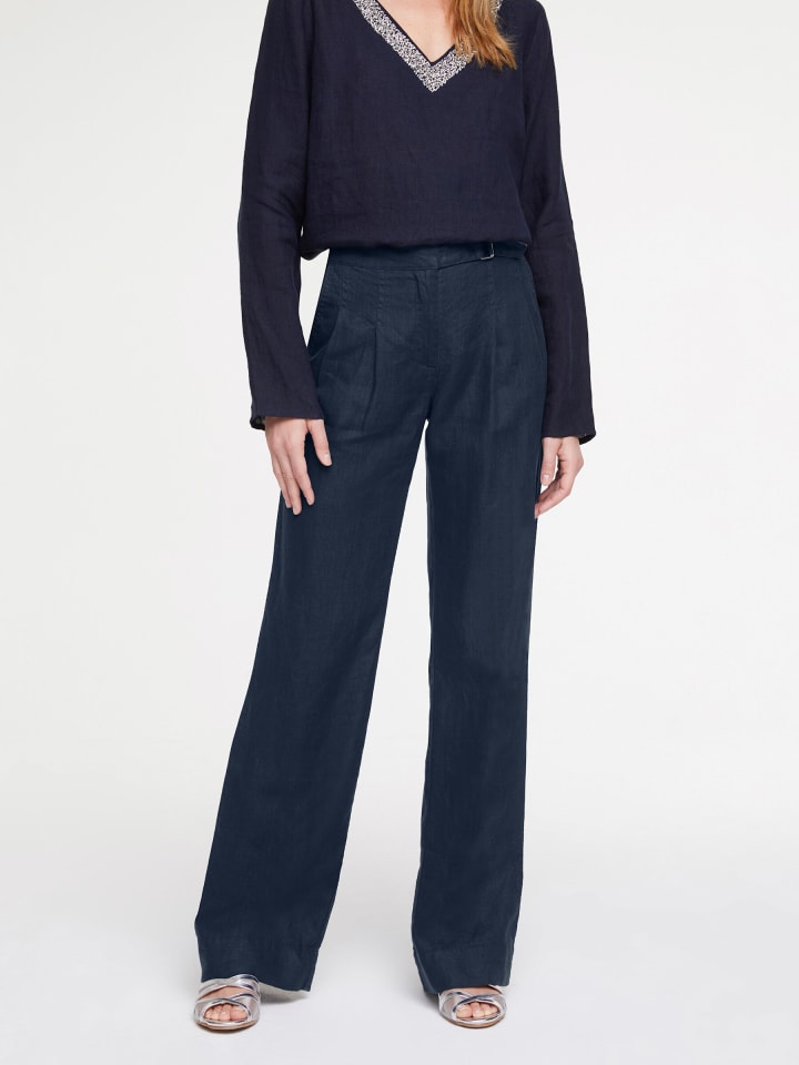 Тканевые брюки Heine, темно-синий
Тканевые брюки Heine, темно-синий