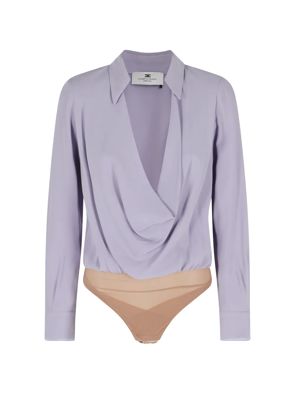 Драпированный боди Elisabetta Franchi, фиолетовый
Драпированный боди Elisabetta Franchi, фиолетовый