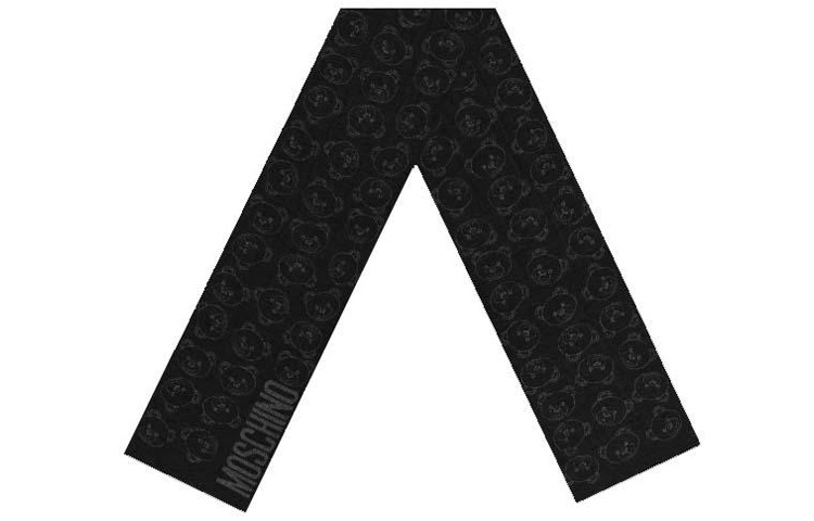 MOSCHINO Шёлковый шарф унисекс чёрный, Black
MOSCHINO Шёлковый шарф унисекс чёрный, Black