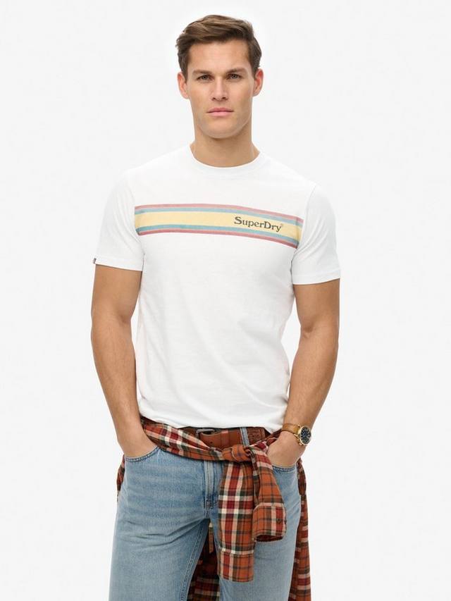 Футболка с логотипом в полоску из органического хлопка regular fit venue в полоску Superdry, цвет Optic
Футболка с логотипом в полоску из органического хлопка regular fit venue в полоску Superdry, цвет Optic