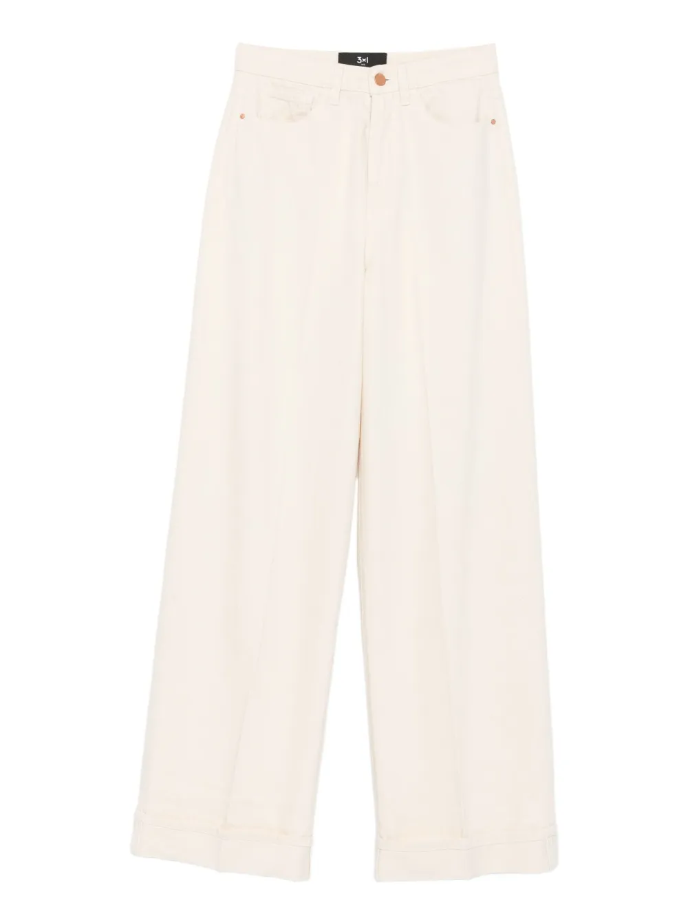 Хлопковые джинсы 3x1, нейтральный 
Хлопковые джинсы 3x1, нейтральный