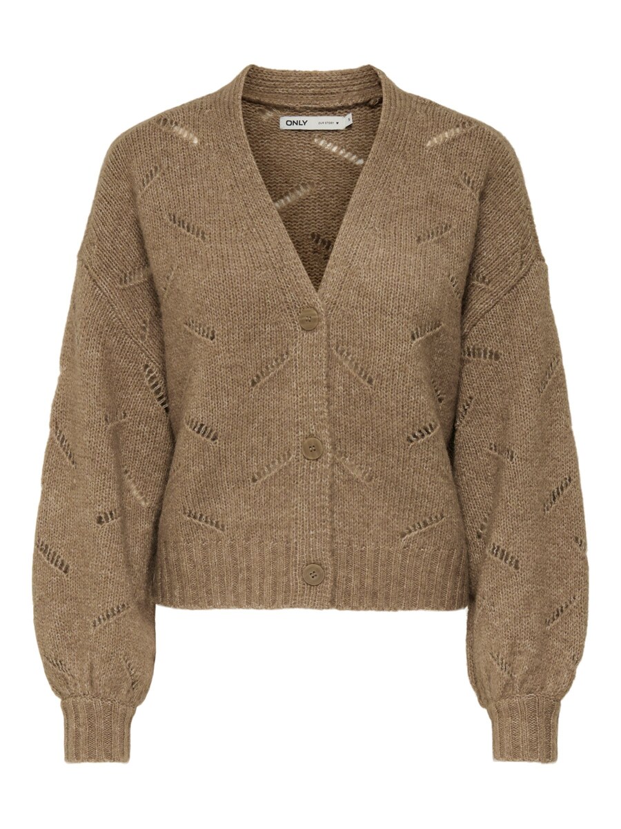 Вязаный кардиган ONLY, коричневый
Вязаный кардиган ONLY, коричневый