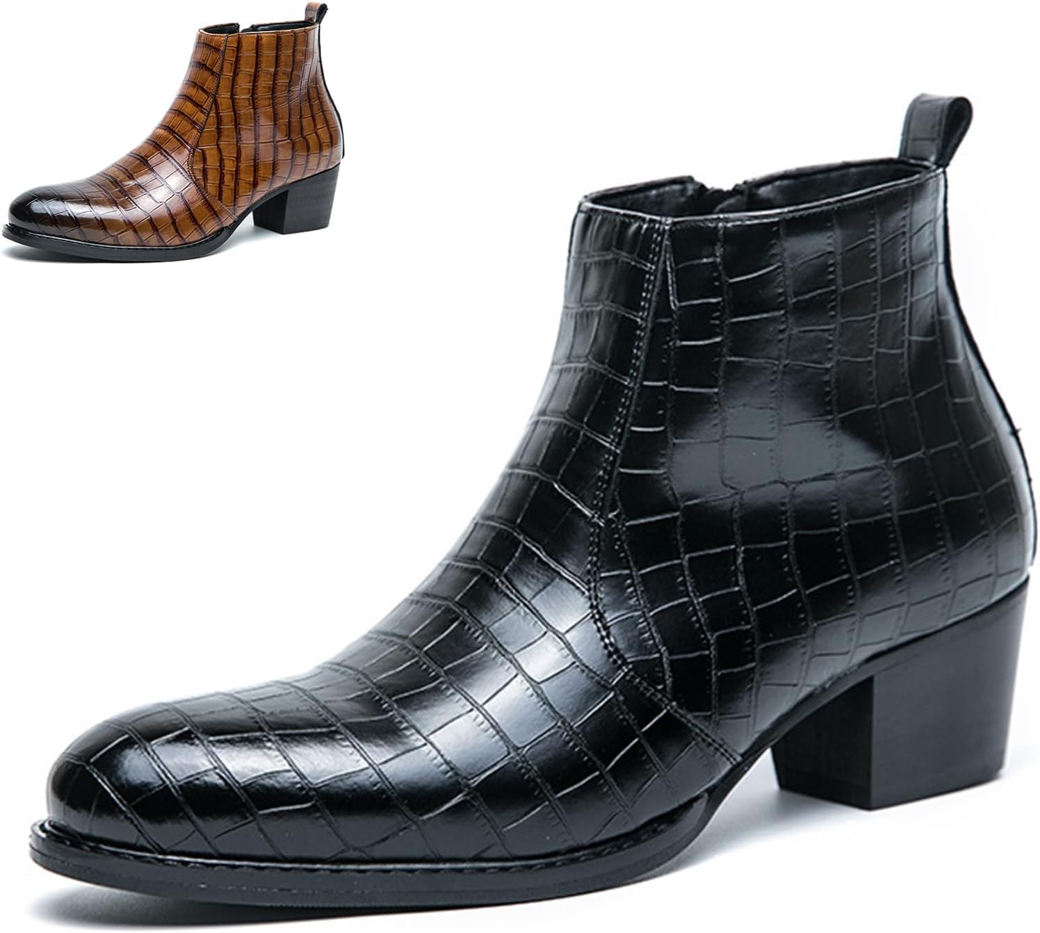 Мужские ботинки GLBDU Chelsea с узором, кожаные, с массивным каблуком, классический носок, боковая молния, высокий каблук, высокий верх, формальные оксфорды, повседневные деловые ботинки Чакка по щиколотку, черный
Мужские ботинки GLBDU Chelsea с узором, кожаные, с массивным каблуком, классический носок, боковая молния, высокий каблук, высокий верх, формальные оксфорды, повседневные деловые ботинки Чакка по щиколотку, черный