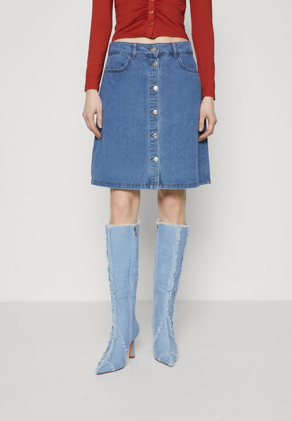 Юбка А-силуэта ONLFARRAH ONLY Tall, цвет medium blue denim
Юбка А-силуэта ONLFARRAH ONLY Tall, цвет medium blue denim