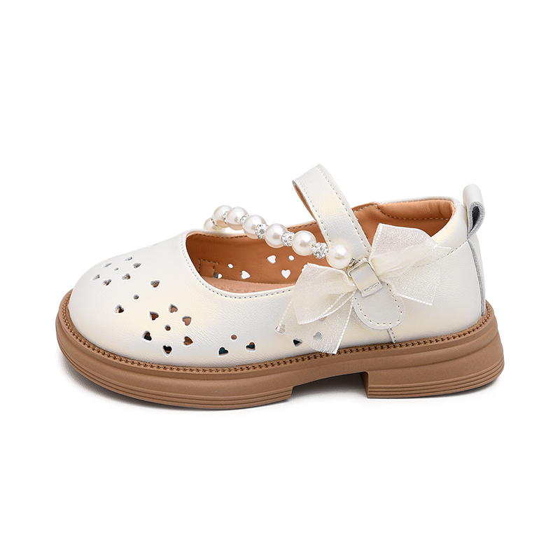 Детские кожаные туфли с противоскользящей подошвой, устойчивые к износу Budding, бежевый 
Детские кожаные туфли с противоскользящей подошвой, устойчивые к износу Budding, бежевый