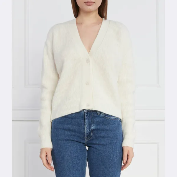 Кардиган классического кроя с добавлением шерсти Calvin Klein, бежевый
Кардиган классического кроя с добавлением шерсти Calvin Klein, бежевый