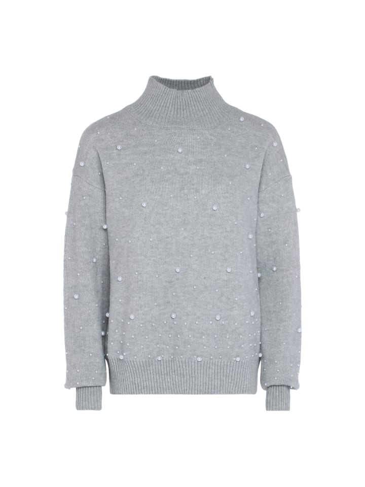 Женский свитер с жемчугом в цвете светло-серый меланж faina
Женский свитер с жемчугом в цвете светло-серый меланж faina