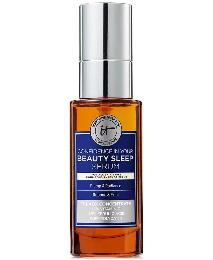 Confidence In Your Beauty Sleep Тройная антиоксидантная осветляющая сыворотка, 30 мл It Cosmetics
Confidence In Your Beauty Sleep Тройная антиоксидантная осветляющая сыворотка, 30 мл It Cosmetics