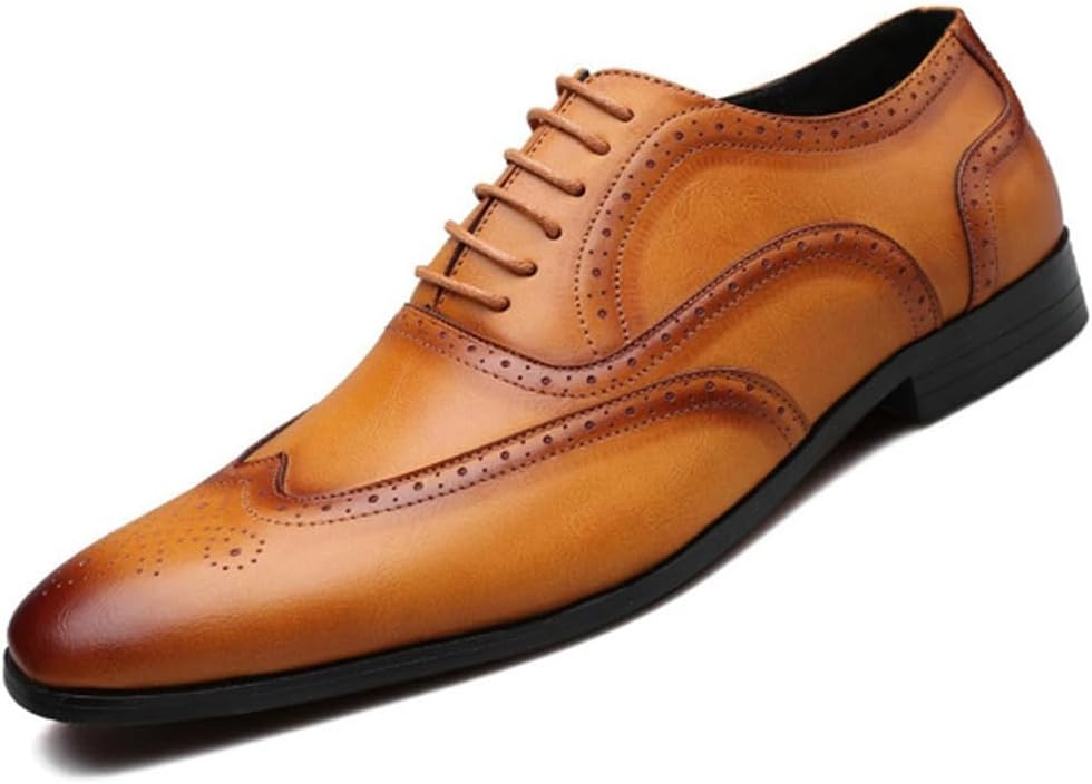 Мужские оксфорды KYOESCAI, комфортные деловые туфли дерби с брошированием, противоскользящие, на шнуровке, для бизнеса и свадеб, желтый
Мужские оксфорды KYOESCAI, комфортные деловые туфли дерби с брошированием, противоскользящие, на шнуровке, для бизнеса и свадеб, желтый