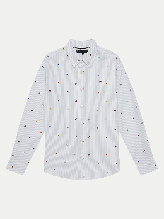 Рубашка обычного кроя KB0KB09555 D Tommy Hilfiger, голубой 
Рубашка обычного кроя KB0KB09555 D Tommy Hilfiger, голубой