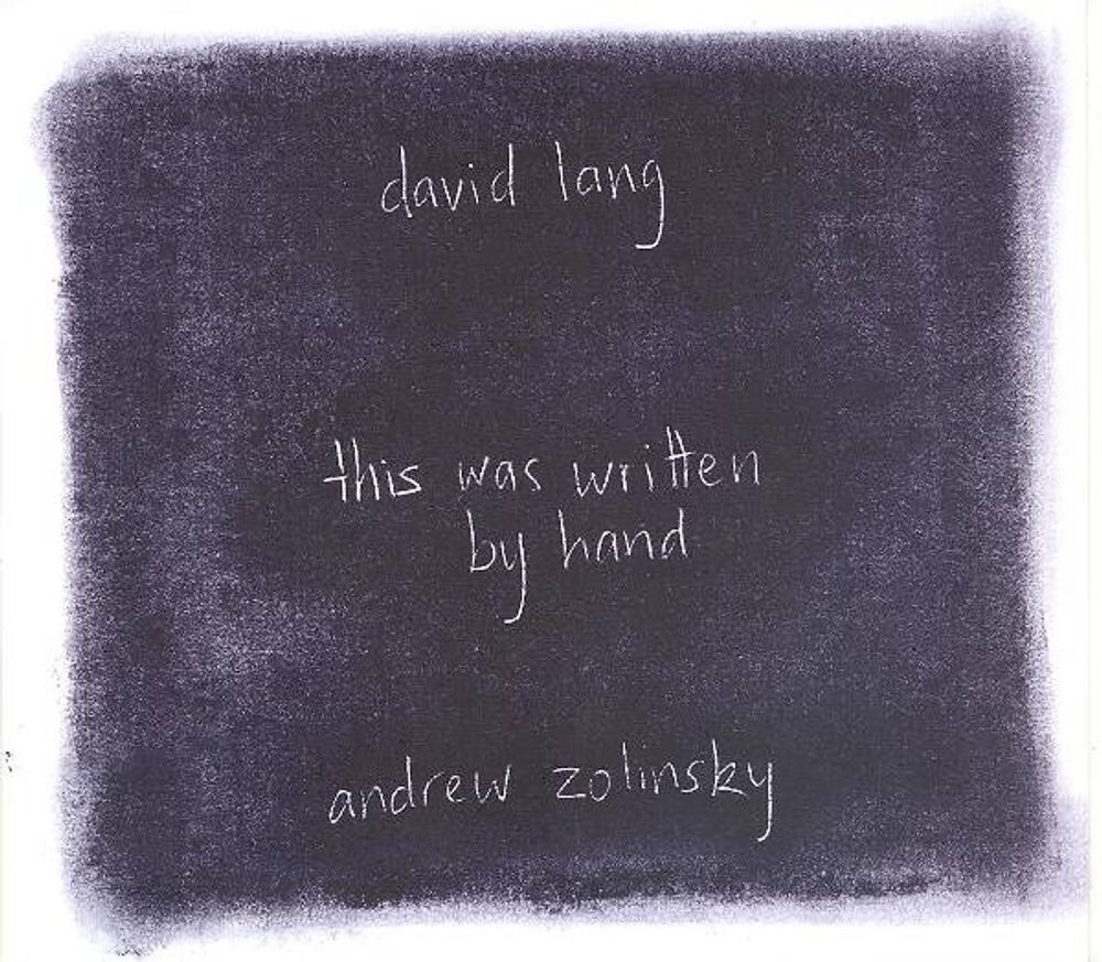 Диск CD Lang: This Was Written By Hand - David Lang, Andrew Zolinsky
Диск CD Lang: This Was Written By Hand - David Lang, Andrew Zolinsky