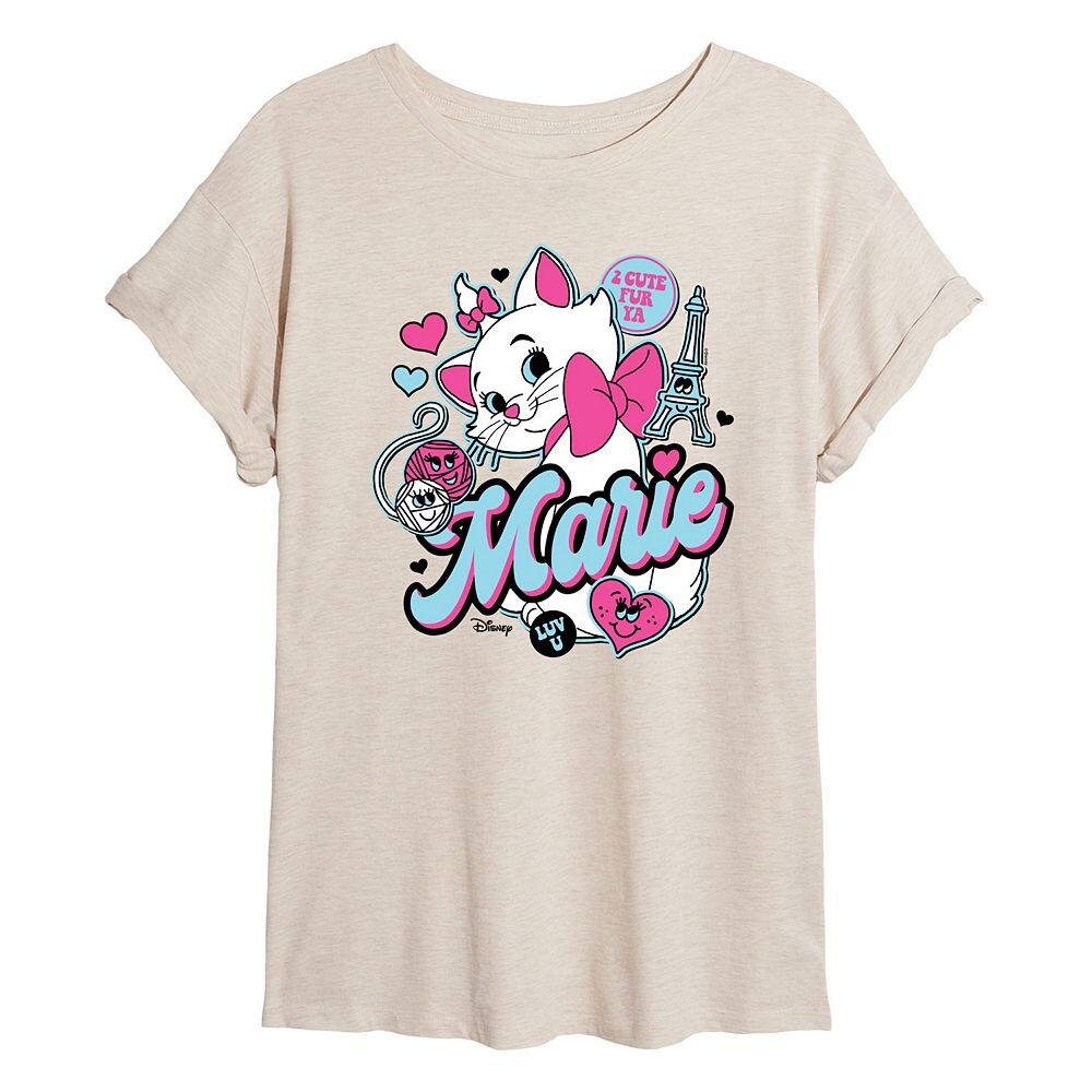 Струящаяся футболка Disney's The Aristocats Marie Juniors в стиле ретро с наклейками, бежевый
Струящаяся футболка Disney's The Aristocats Marie Juniors в стиле ретро с наклейками, бежевый