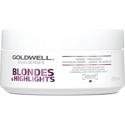 Dualsenses Blondes And Highlight 60 Second Treatment 200мл, Goldwell
Dualsenses Blondes And Highlight 60 Second Treatment 200мл, Goldwell