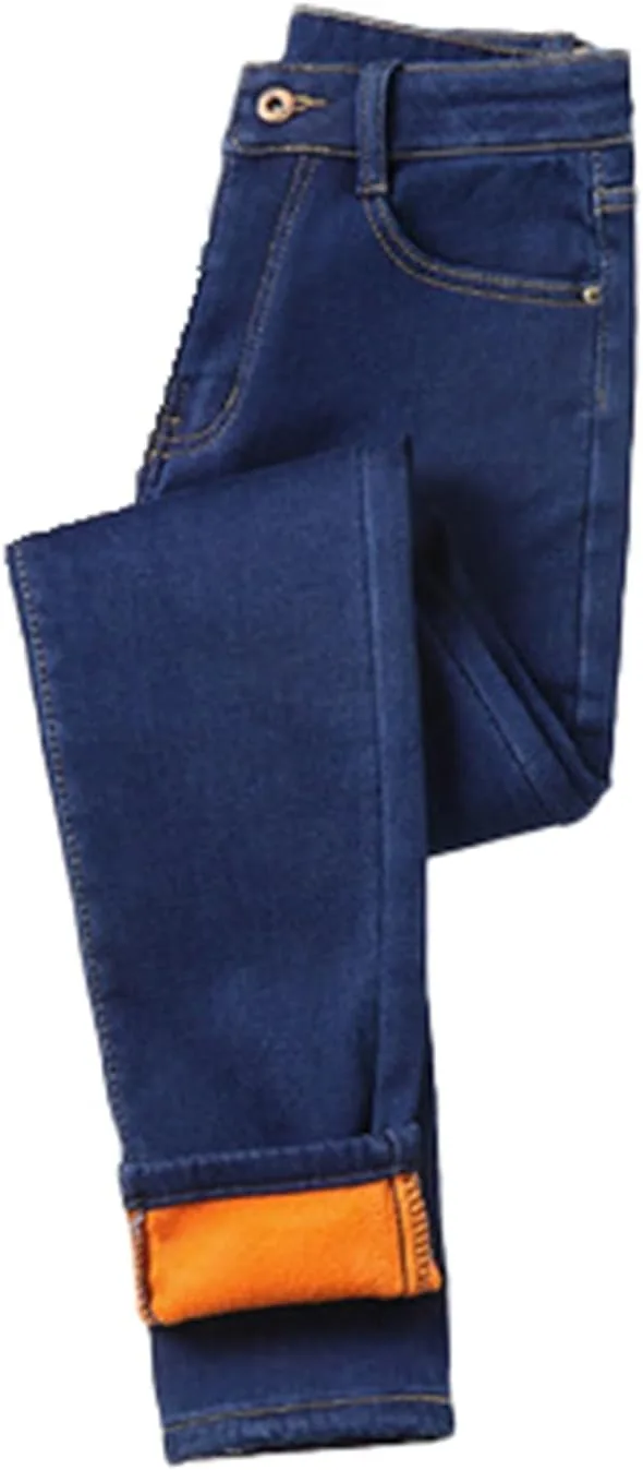 Женские зимние джинсы с флисовой подкладкой, утепленные, с карманами
Женские зимние джинсы с флисовой подкладкой, утепленные, с карманами