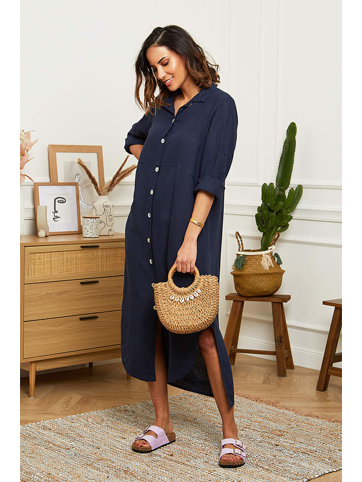 Длинное платье Le Monde du Lin, темно-синий
Длинное платье Le Monde du Lin, темно-синий