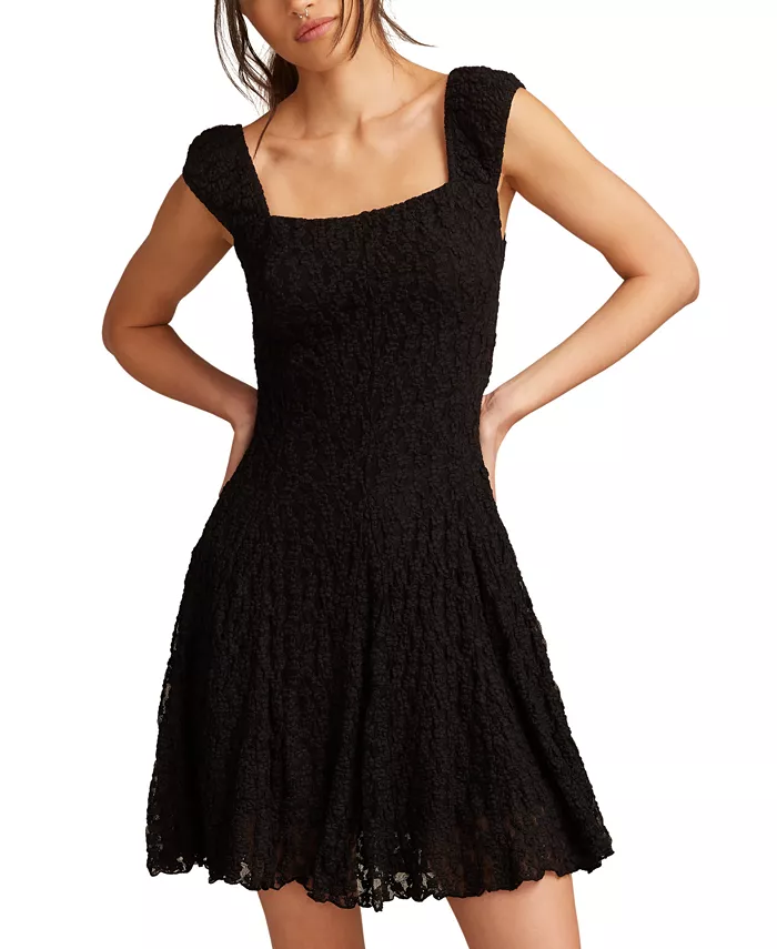 Цветочное мини-платье из сетки Lucky Brand, черный
Цветочное мини-платье из сетки Lucky Brand, черный