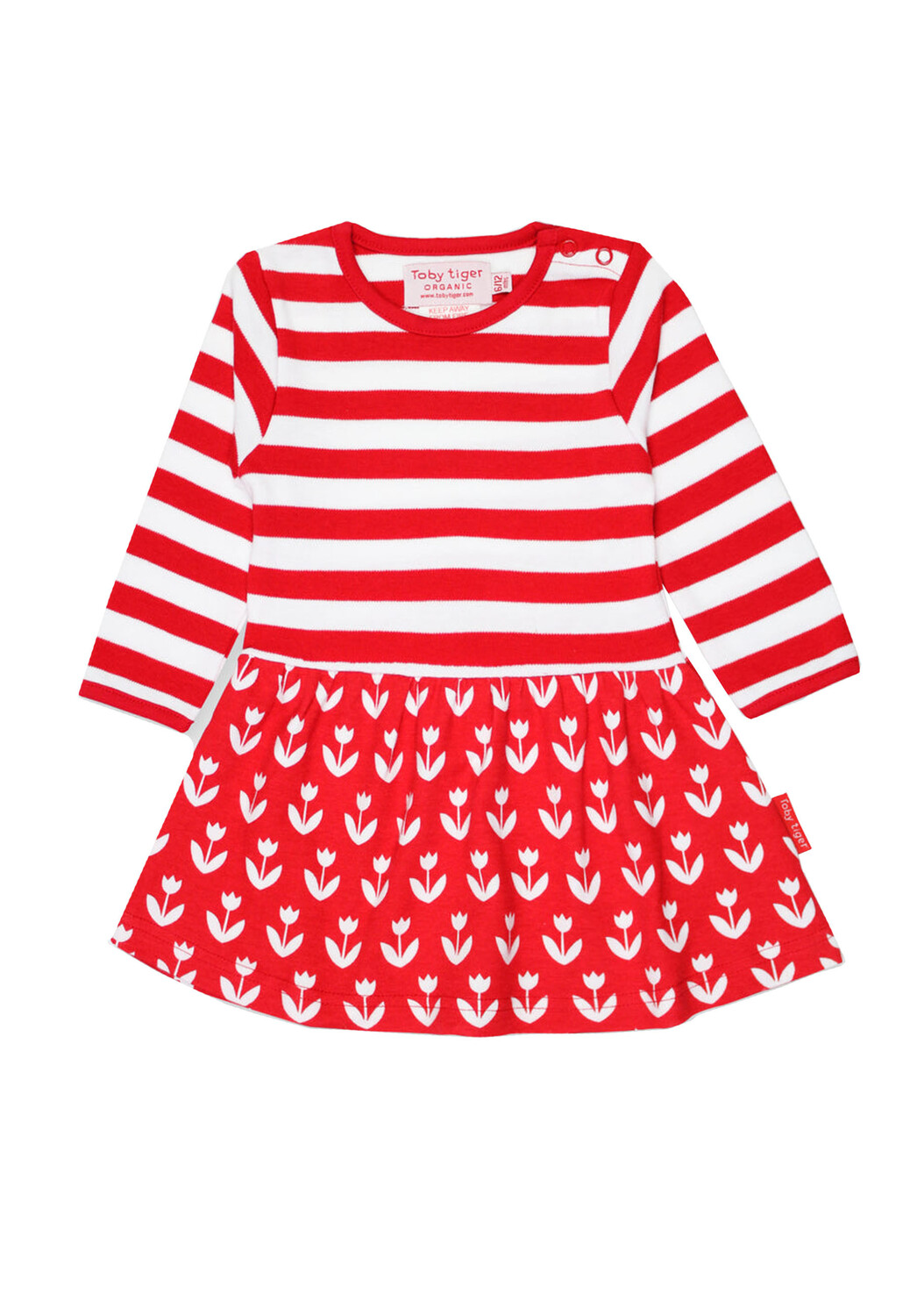 Платье Toby Tiger mit Tulpen und Streifen Print, красный
Платье Toby Tiger mit Tulpen und Streifen Print, красный