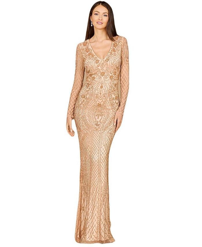 Женское платье с длинным рукавом, расшитое бисером Lara, розовый
Женское платье с длинным рукавом, расшитое бисером Lara, розовый