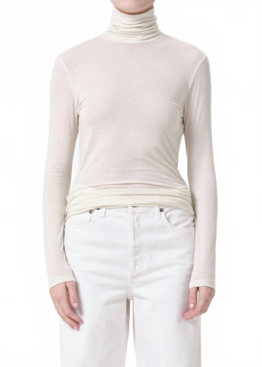 Pascale Turtleneck Long Sleeve Top In Oat Milk AGOLDE, Oat Milk
Pascale Turtleneck Long Sleeve Top In Oat Milk AGOLDE, Oat Milk