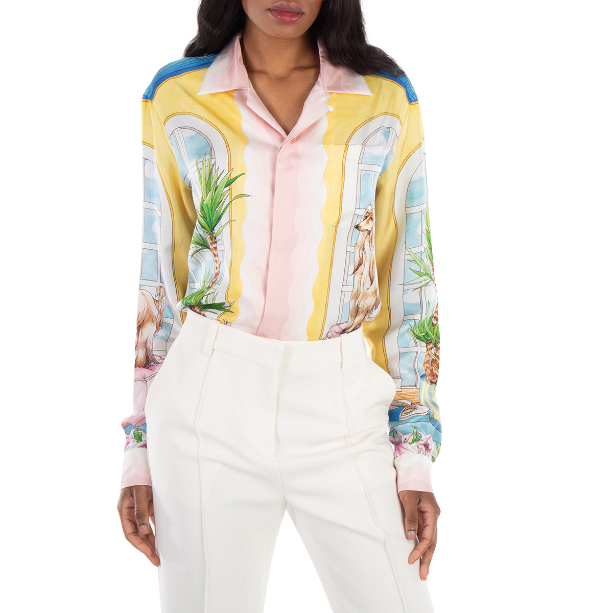 Casablanca Женская Рубашка Dans Les Airs с принтом, Apartement Dans Les Airs
Casablanca Женская Рубашка Dans Les Airs с принтом, Apartement Dans Les Airs