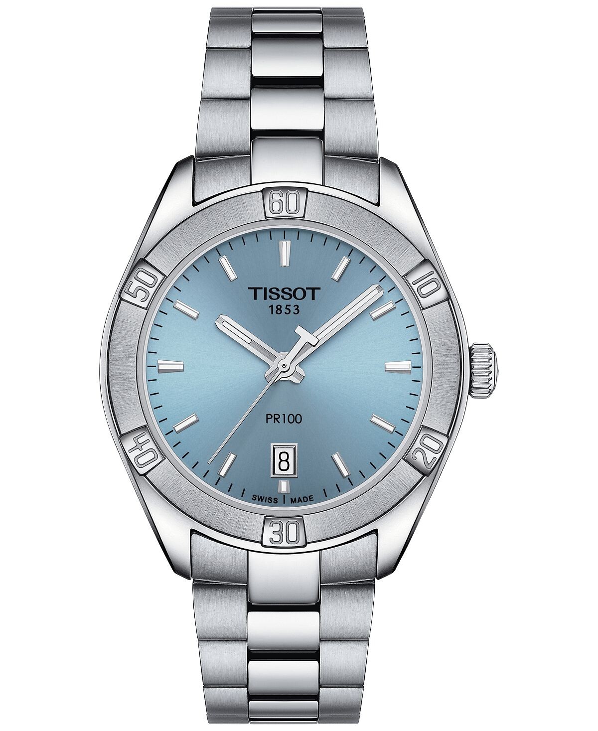 Женские часы PR 100 Lady Sport с браслетом из нержавеющей стали, 36 мм Tissot, синий
Женские часы PR 100 Lady Sport с браслетом из нержавеющей стали, 36 мм Tissot, синий