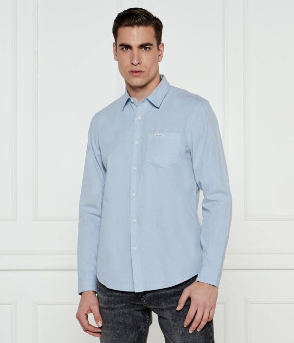 Рубашка мужская Guess Jeans хлопковая с карманом, голубой
Рубашка мужская Guess Jeans хлопковая с карманом, голубой