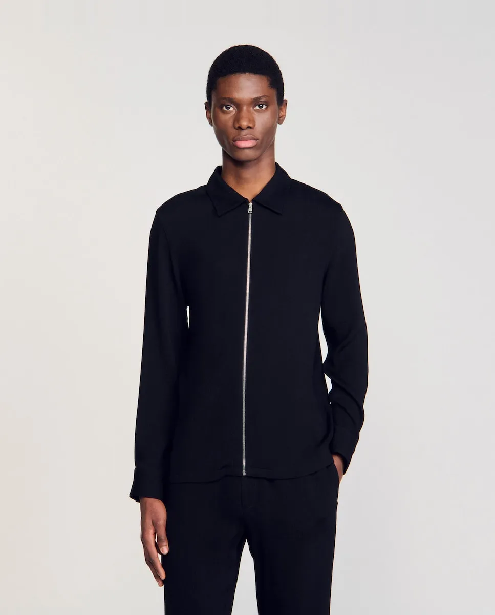 Мужская рубашка с эффектом мятости Sandro, черный
Мужская рубашка с эффектом мятости Sandro, черный