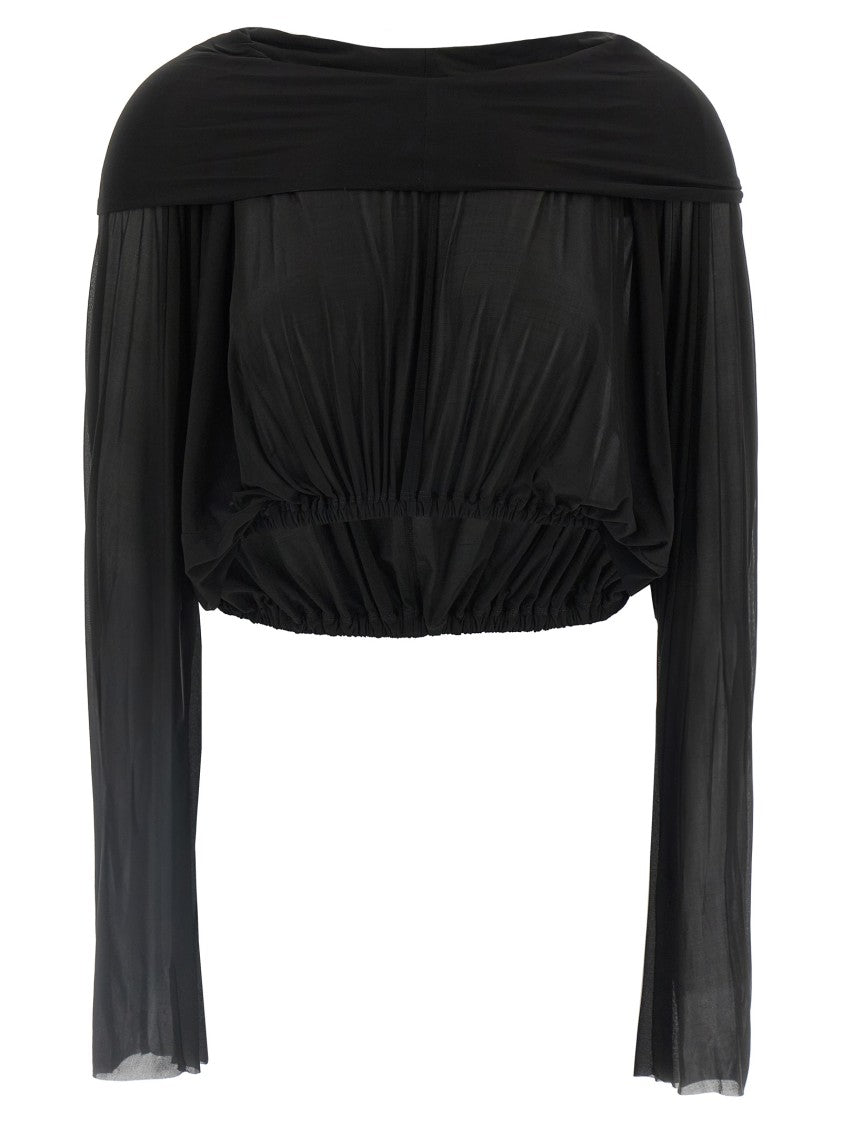 Укороченный худи-свитер Rick Owens, черный
Укороченный худи-свитер Rick Owens, черный